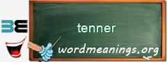 WordMeaning blackboard for tenner